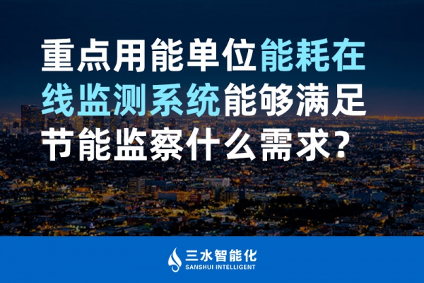 重點用能單位能耗在線監(jiān)測系統(tǒng)能夠滿足節(jié)能監(jiān)察什么需求？